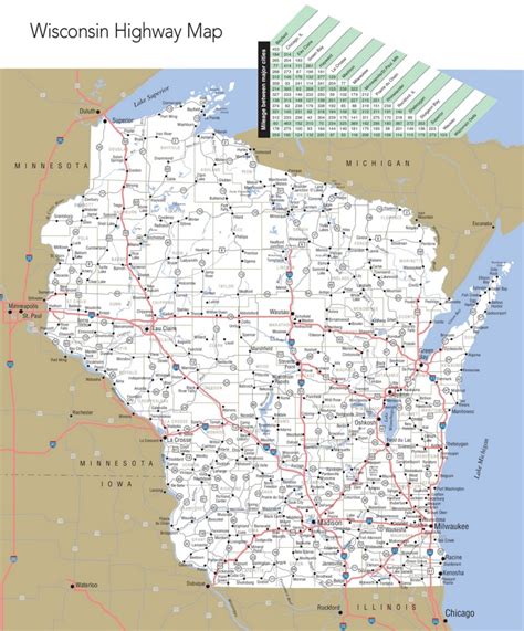 map of wi cities|Map of Wisconsin Cities .